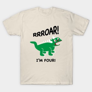 Lil Hodag Roar I'm Four Children’s Character T-Shirt